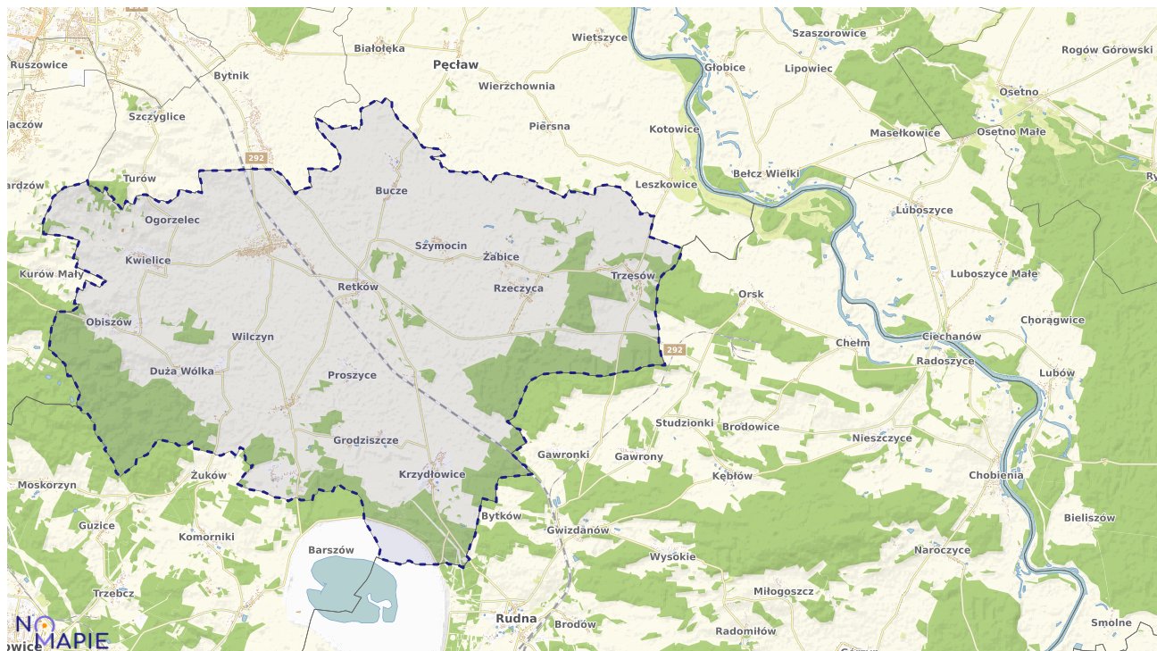 Mapa wyborów do sejmu Grębocice